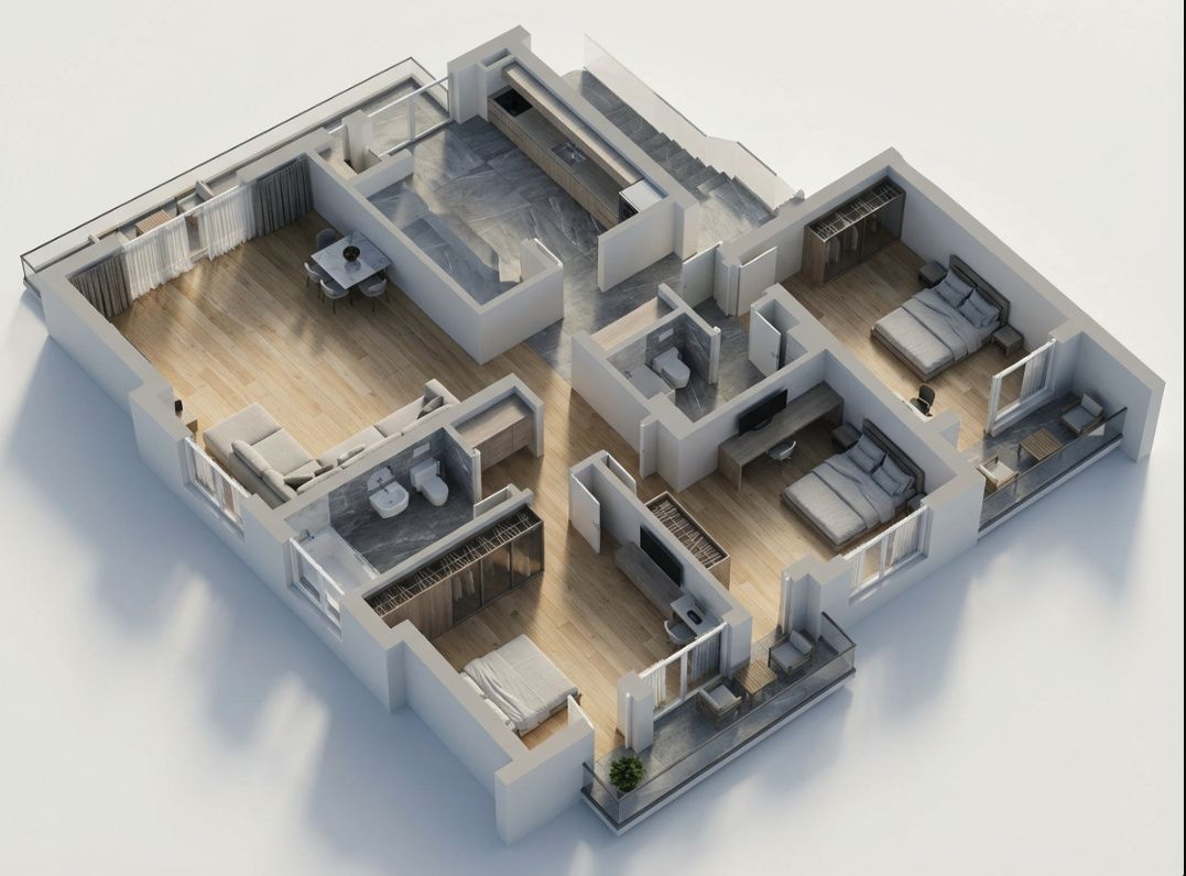 Apartament 4 camere | 104 mp | 2 parcari  | Manastur - foto 13