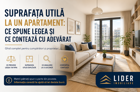 Suprafața minimă a unui apartament în România – ce prevede Legea 114/1996