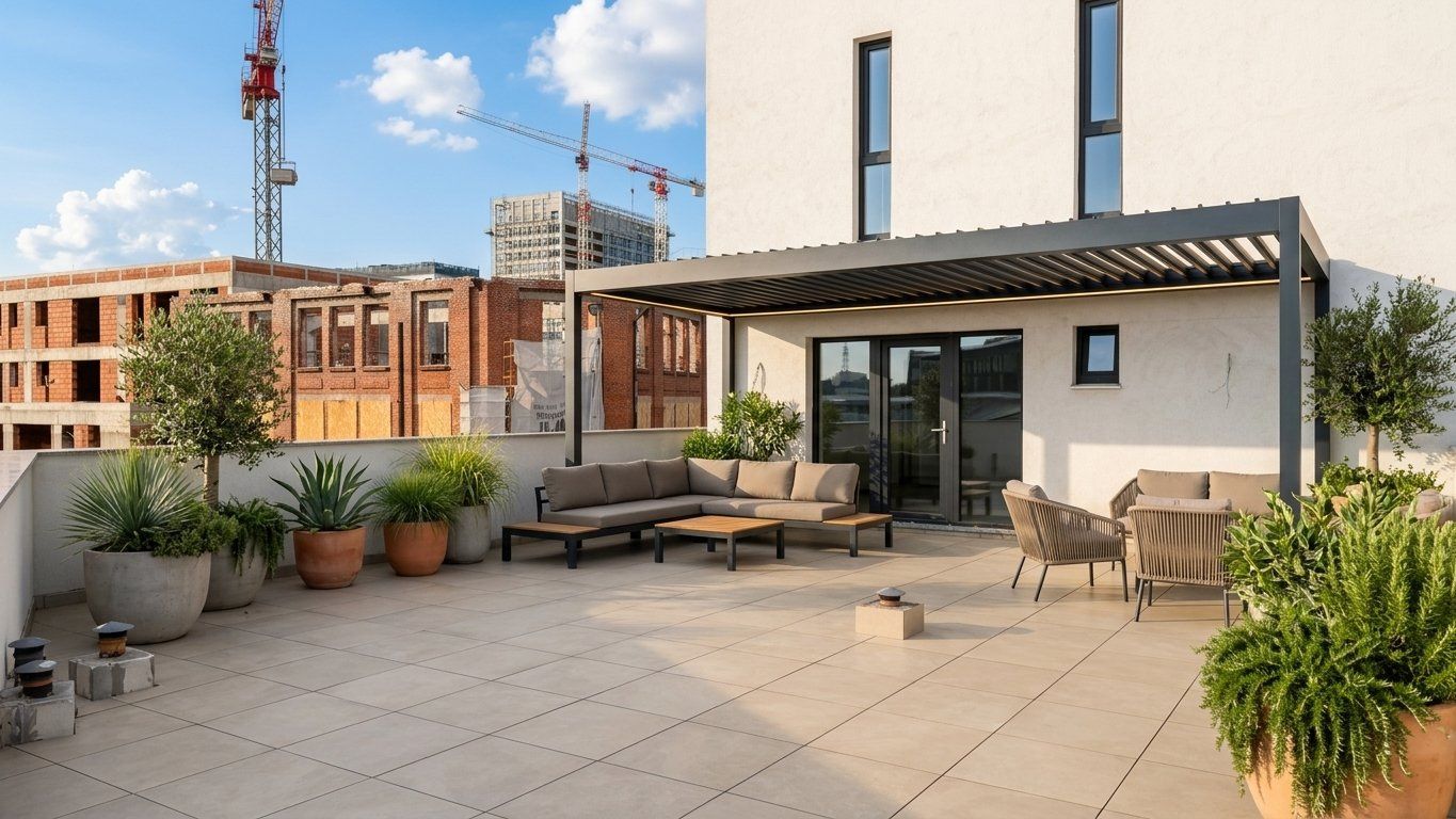 Duplex de lux cu terasa uriasa de 86 mp in zona Nerva Traian - Timpuri Noi